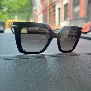 Salvatore Ferragamo Black Sunglasses